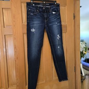 American Eagle Outfitters Women's Dark Blue Jeans